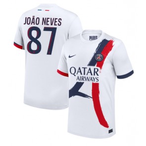 Paris Saint-Germain Joao Neves #87 Gostujuci Dres 2024-25 Kratak Rukavima